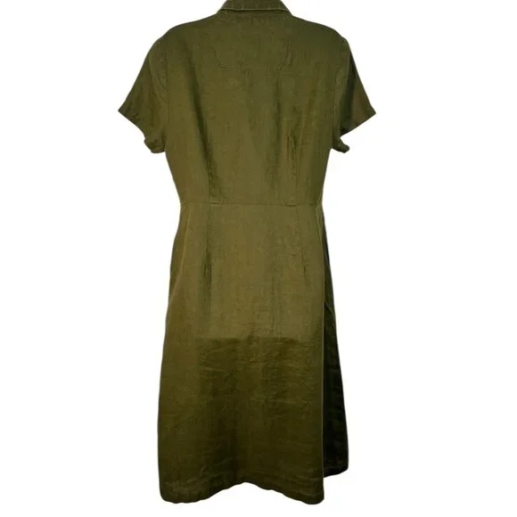 knee length dresses for ladies Elegant Sleeveless Linen Dress – Tailored European Linen A-Line Dress –  Kuttons